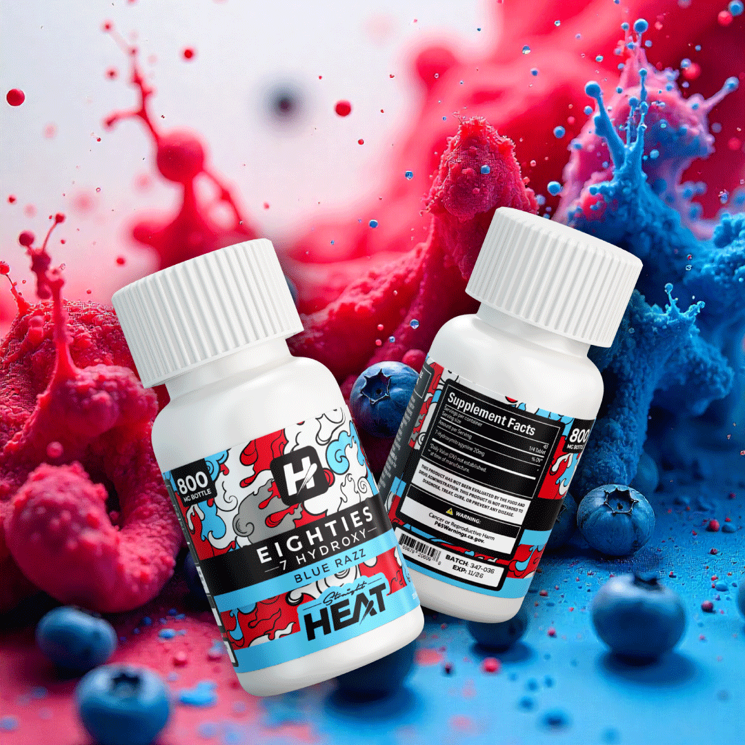 Straight Heat Eighties Blue Razz 10ct